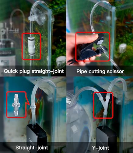 Aquarium CO2 Proof Tubing Flexible Kink-Resistant PU Tube 3/16" (16.4ft), Clear - color: Clear with storage box