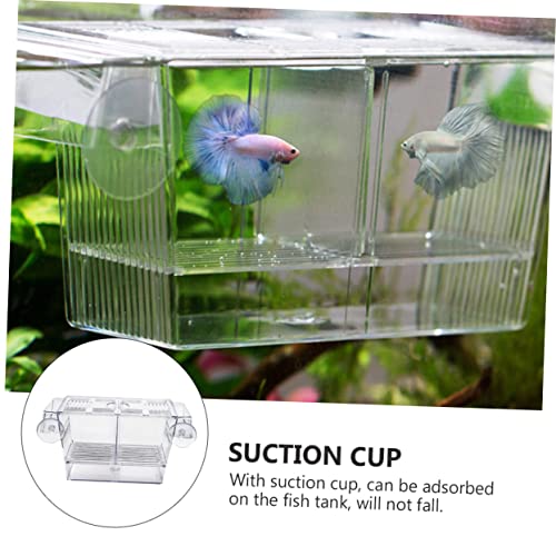 BESPORTBLE Floating Fish Incubation Box Observation Fry Breeding Tank Suction Cup for Aquarium