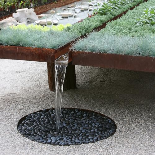 Black River Rocks 20lbs, 1-2Inch Natural Pebbles for Plants, High Polished Decorative Stones for Aquarium Vase Filler Fish Tank Landscaping Garden - color: Black, size: 20 Pounds