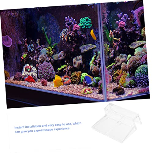 BESPORTBLE 16pcs Acrylic Aquarium Cover Clips Fish Tank Lid Bracket Supports Clips for Fish Tank Cover Easy to Install Aquarium Accessories