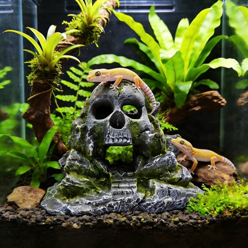 Aquarium Decoration, Crawler Box, Hidden cave, Fish Tank Decoration Accessories, Amphibians, Fighting Fish, Shrimp, Lizards, Leopards, Geckos, Hiding and Playing in Their habitats