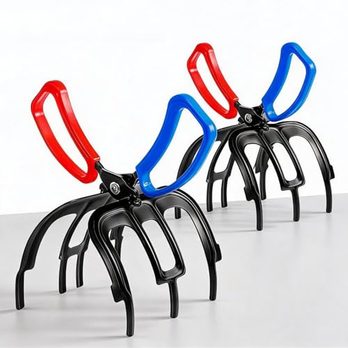 2 Pcs 3 Claw Fish Gripper, Fishing Pliers Gripper, Multifunctional Metal Fish Control, Non-Slip Fish Grabber Tool Clamp Forceps Secure Grip on Diverse Freshwater Fish Grip Tackle Holder