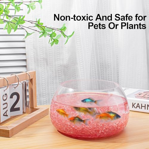 0.5 Lb/230g Watermelon Red Crushed Stone Crystal Chips Bulk, Tumbled Healing Crystal Chips Natural Gemstones Crushed Stones Decorative Vase Fillers Aquarium Gravel Rocks, 5-7mm - color: Watermelon Red, size: 0.5 LB
