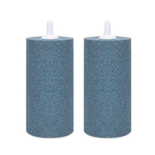 VIVOSUN Air Stone 2PCS 4 x 2 Inch Large Air Stone for Aquarium, Fish Tank and Hydroponics Air Pump - size: 2PCS 4 x 2 Inch