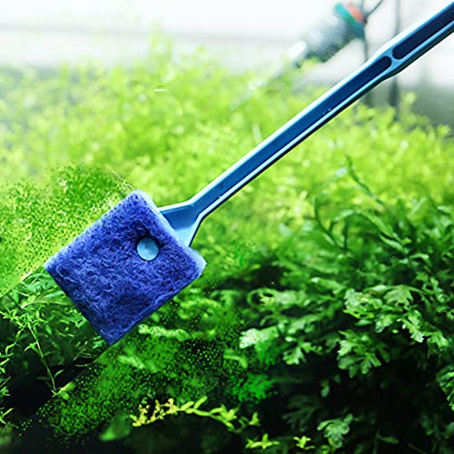 Yardwe Professional Aquarium Cleaning Supplies 7 in 1 Fish Tank Tool Set with Fine Mesh Net Skimmer Brush Tweezers for Aquascaping Random Color