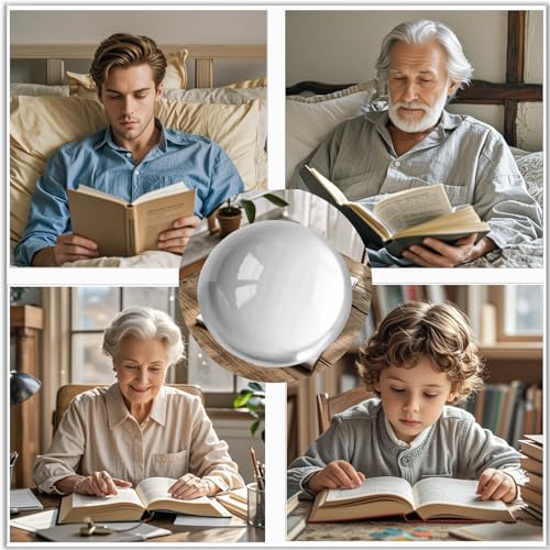 Bluwtoclan 4 Pcs Crystal Magnifying Paper Weights,1.9 inch Clear Dome Paper Weight for Office Desk,Outdoor Events,Physics Classroom - size: 1.9 Inch-4Pcs