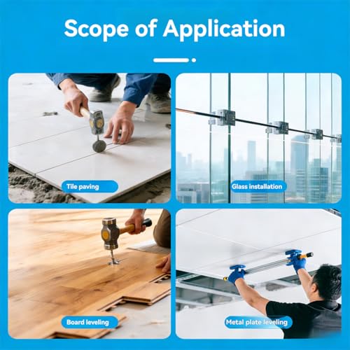 2026 New Adjustable Height Setter - Professional Countertop Leveling Tool, Precise Floor Gap Fixer Tool with Powerful Vacuum & Rubber Suction Grip, for Perfect Surfaces, for Granite, Marble (D) - color: D