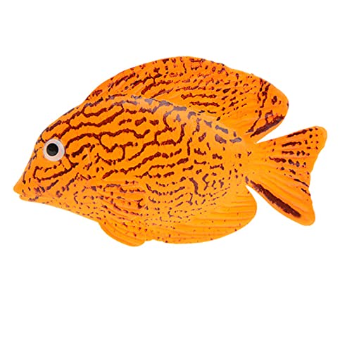Artificial Moving Fish Floating Silicone Fish with Suction Cup Fish Aquarium Decorations for Fish