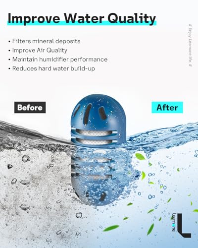 Leemone Demineralization Cartridge Compatible with HoMedics Ultrasonic Humidifiers, 20 Pack Humidifier Filter Replacements, Purifies Water, Filters Mineral Deposits - color: 20p-navy Blue