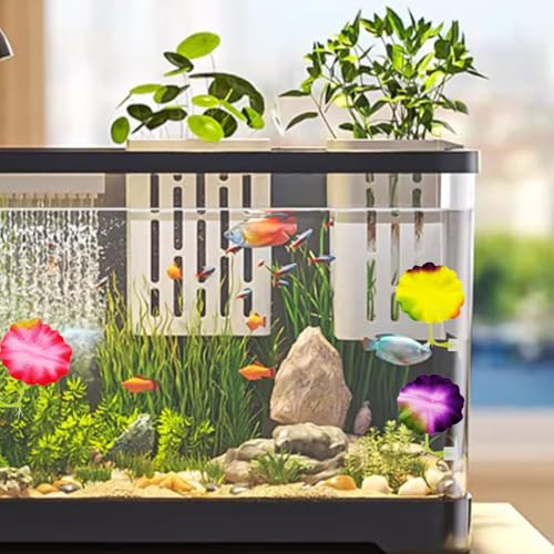 3 pcs Set Betta Fish Bed Leaf Hammock for Betta Fish, Practical Resting Spot, Comfortable Rest Area for Fish Aquarium Decoration Ornaments (3 x Mix Color) - color: 3 x Mix Color