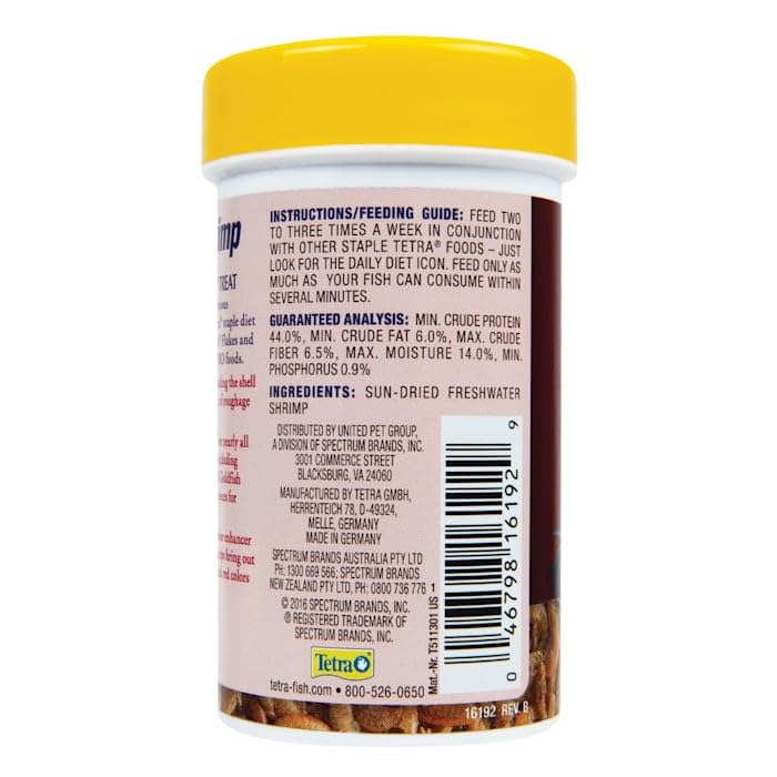 Tetra BabyShrimp 0.35 Ounce, Natural Shrimp Treat For Aquarium Fish (033197) - size: 0.35 Ounce (Pack of 1)