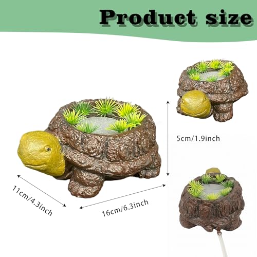 LIYAOLI Aquarium Air Stone Bubbler - Resin Turtle Tank Decor, Fish Tank Bubbler Decorations with Oxygenation Function, Perfect Turtle Tank Accessories for Aquarium Landscape, with Air Tubing - color: A Turtle