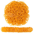 AMUU Rubber Bands mini 1200pcs yellow small Rubber Band Mini Soft Elastic Bands for Braids Hair Diameter 16mm rubber bands for Office Supplies School Home - color: Yellow-1200Pcs