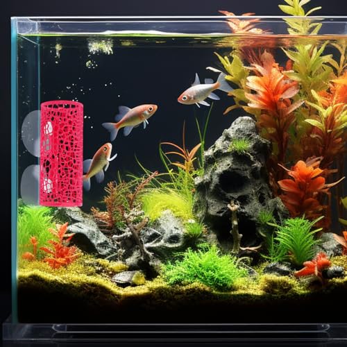 3 Pcs Betta Tunnel Hammock, Betta Fish Toys, Fish Tank Accessories with Suction Cups for Small Fishes and Shrimps, Aquarium Decor, Suit Hideout and Play Area (Black, Green, Rose Red)