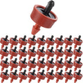 200Pcs 1 GPH Pressure Compensating Irrigation Spot Drippers,Constant Flow Barb Outlet Watering Dripper Emitters Heads Parts for 1/4 Inch Watering Tubing Line for Garden Pots Plant Irrigation Systems - color: 1 GPH 200PCS