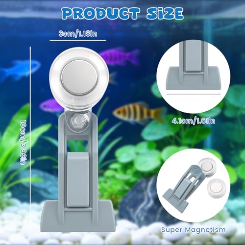 Magnetic Seaweed Feeder Clip, Automatic Fish Feeder with Algae Magnet Clip, Fish Tank Accessories for Fish and Aquatic Pets, Automatic Fish Feeder.