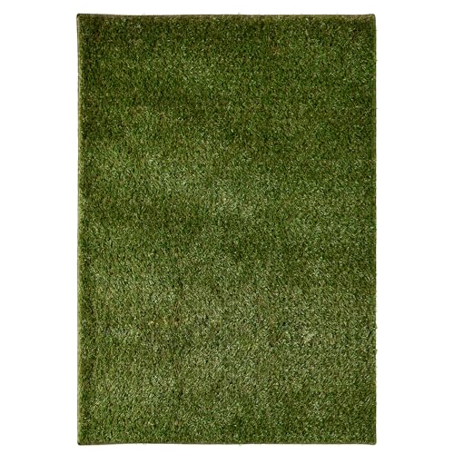 iCustomRug Ivy, Thick Realistic Grass Mats & Rugs 6' X 8' Synthetic Turf with Finished Edges, Indoor Outdoor Grass Pet Pad - size: 6' x 8' (Rectangular)