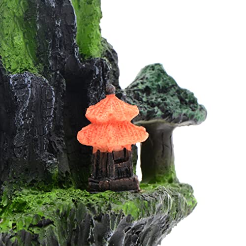 Saim Mountain View Aquarium Ornament Tree House Bridge Fish Tank Decoration