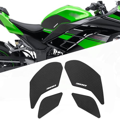 Ninja 300 2013-2021 Motorcycle Accessories Fuel Tank pad Anti-Slip Side Fuel Tank pad Knee pad Grip pad Ninja 300 - color: NINJA 300 black