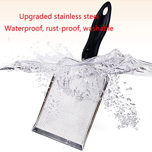 Scoops Terrarium Bedding Substrate Sand Sifter 2mm Stainless Steel Fine Mesh Small Pet Cage Shovel Scooper for Bedding Bearded Dragon Scoops
