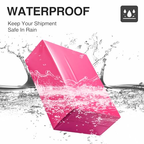 UCGOU Poly Mailers 12x15.5 Inch Hot Pink 100 Pack Medium Shipping Bags #5 Strong Thick Mailing Envelopes Self Sealing Adhesive Waterproof and Tear Proof Boutique Packaging Postal for Clothing - color: Hot Pink, size: 12x15.5