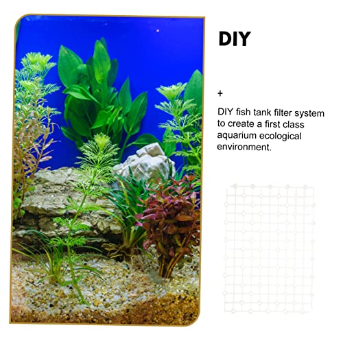 2pcs Aquarium Divider Plate Tank Separator for Fish Tanks Under Gravel Easy Installation Compact for Water Circulation - color: White