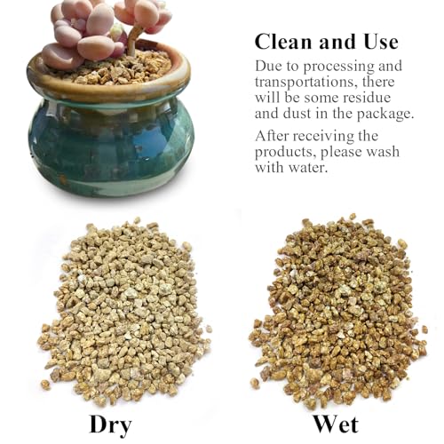 2 lbs Maifanitum Stones for Succulent,1/4 Inch Decorative Rocks for Indoor Plants, Bonsai, Soil Cover. Small Stone of Lightweight for Promote Soil Root Growth, Water Drainage and Plant Growth - color: Maifanitum