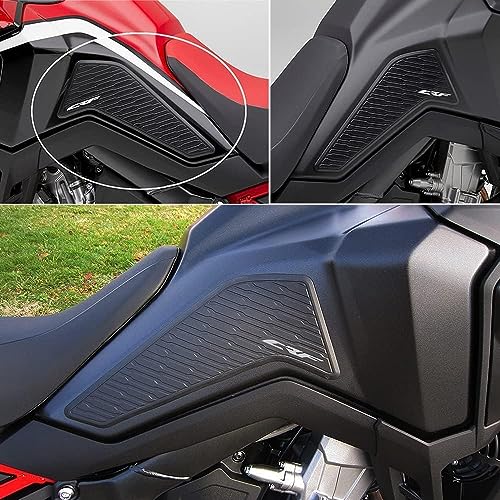 Motorcycle Gas Tank Protectors for CRF1100L, Non-Slip Fuel Tank Sticker, Waterproof Fuel Tank Side Traction Pad for CRF1100L Africa Twin 2020-2022 (Standard)