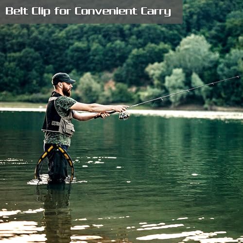 PLUSINNO Fishing Net Fish Floating Landing Net, Kayak Nets with Fixed Foldable Telescopic Pole Handle, Bass Trout Fishing Nets with Nylon Mesh for Pond Lake River, Fishing Gear Gifts for Men Anglers - color: 11.8"/30cm Hoop Size 0.8M Orange(Not Extendable
