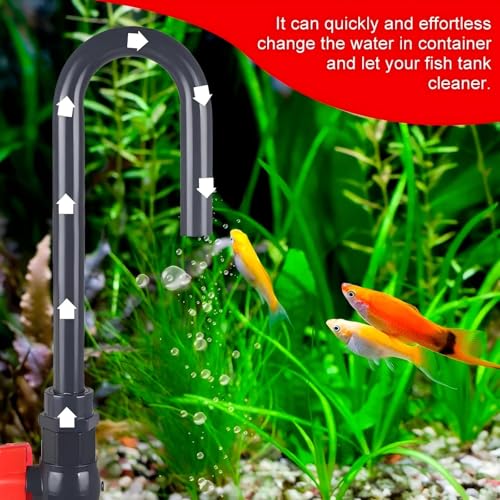 Replacement for Python Hands-Free and Spill Free Aquarium Hook 5-55 Gallon | 14in Siphon Hose BPA-Free PVC ABS | Hands-Free Flow Valve | Garden Hose 1/2" 5/8" 3/4"