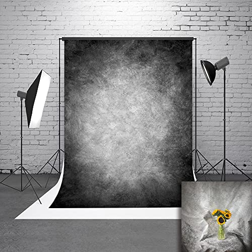 5x7ft Abstract Black Gray Portrait Photography Backdrops Photo Studio Prop Background for Children Adult - color: TT-S0308, size: 5x7ft