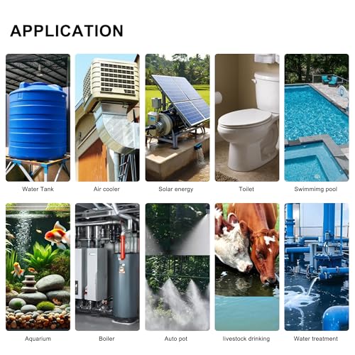 2Pcs Automatic Water Level Control Valve - Inside Type, Float Valve for Water Tank, Solar Energy, Auto Pot, Aquarium (1/2" Side) - style: 1/2" Side