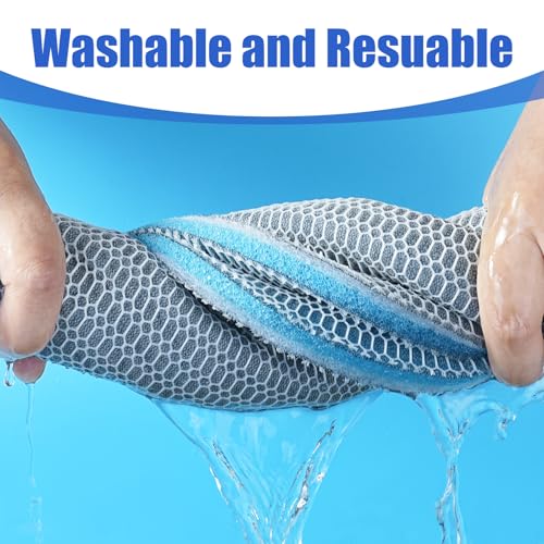 AQUANEAT Aquarium Filter Sponge 8-Layer Filter Media Pad, Cut-to-Size Foam Floss for Fish Tank Sump Pond (28" x 11" x 0.6") - size: 28" x 11" x 0.6"