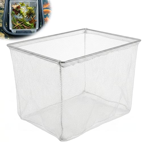 Pond Replacement Skimmer Debris Net - 15.75 X 12.75in Pond Skimmer Net for Outdoor Ponds Pool Debris Net Compatible with Aquascape Series 200 Pond Skimmer Filter, White