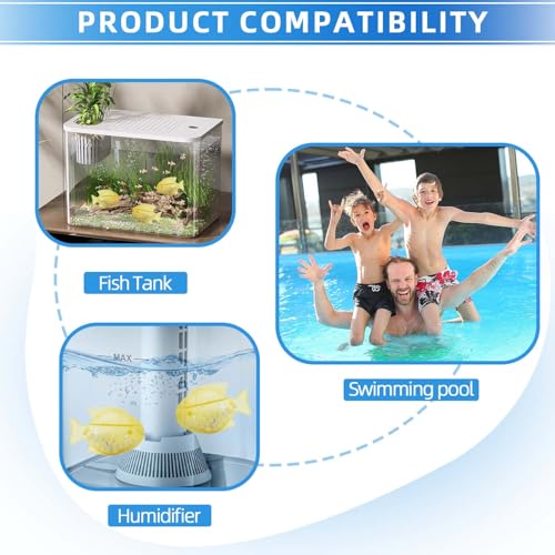 Humidifier Cleaner 6 Pack,Humidifiers Fish Tanks Cleaner,Warm&Cool Most Humidifiers and Fish Tank,Purifier Water (Yellow) - color: Yellow