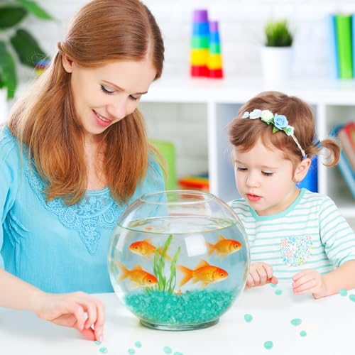 QEQEKAKA Sea Glass Stones for Crafts About 1LB (405g/14.28oz) Glass Pebbles Gemstones Bulk for Beaching Wedding DIY Decoration Aquarium Turtle Tank Vase Filler - color: Mint Green, size: 1LB (405g/14.28oz)
