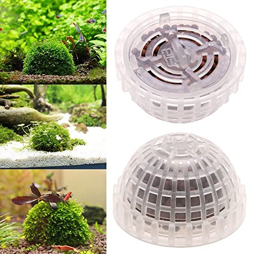2PCS Aquarium Moss Ball Holder, Aquarium Landscaping Plants Holder Fish Tank Decoration for Aquarium Fish Tank
