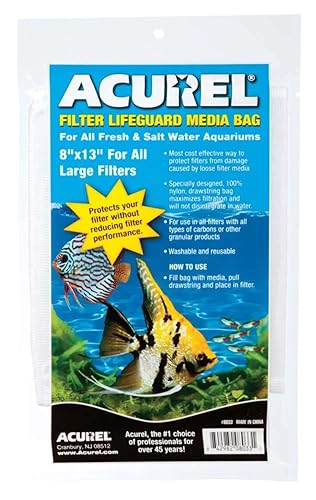 Acurel Filter Drawstring Lifeguard Media Bag, 8-Inch by 13-Inch - size: 8-Inch by 13-Inch