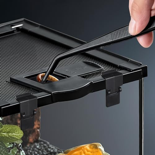 Terrarium Lock Aquarium Lid Clips, 6pcs Turtle Feeding Box Lock Buckle -Escape Reptile Terrarium Clips for Tanks Living Box Buckle 4.7 * 2.9cm/1.85 * 1.14inch