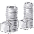 Mason Jar Lid Storage Organizer, Space-Saving Holder for Mason/Canning Lids, Easy Access Rack for 12 Wide & 12 Regular Mouth Lids and Rings Inside Cabinet, Countertop (Acrylic)