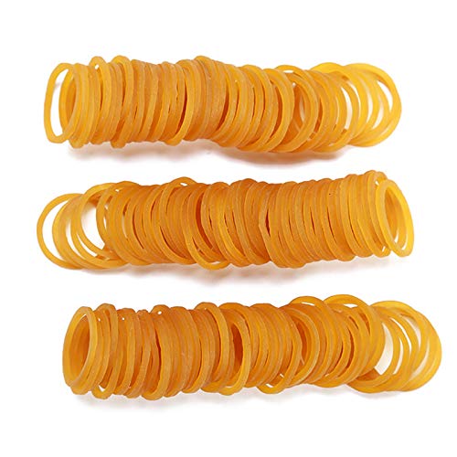 AMUU Rubber Bands mini 1200pcs yellow small Rubber Band Mini Soft Elastic Bands for Braids Hair Diameter 16mm rubber bands for Office Supplies School Home - color: Yellow-1200Pcs