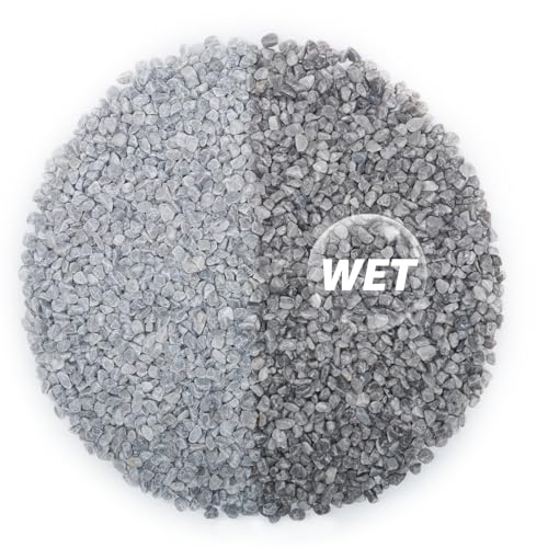 5lbs Natural Gravel Pebbles for Succulents and Cacti, 1/5 Inch Decorative River Stones – Perfect for Vases, Aquariums, Terrariums, and Outdoor Gardening, Mixed Colors (Grey, 5 Pounds) - color: Grey, size: 5 Pounds