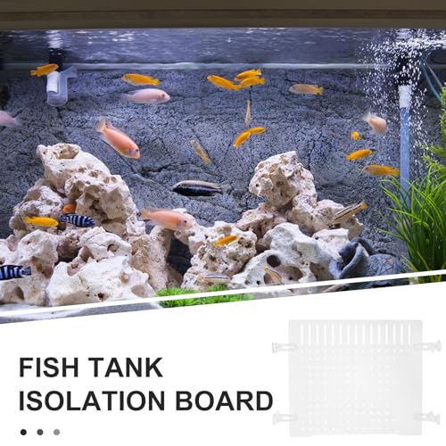 Homoyoyo Aquarium Divider Kit Acrylic Fish Tank Separator 35x30cm with Suction Cups Partition Board for Fish Isolation and Reptile Tank Separation