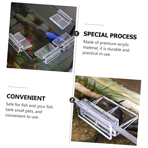 Mikikit 15pcs Aquarium Stand Acrylic Brackets Fish Tank Cover Holder Practical Rack for Aquarium