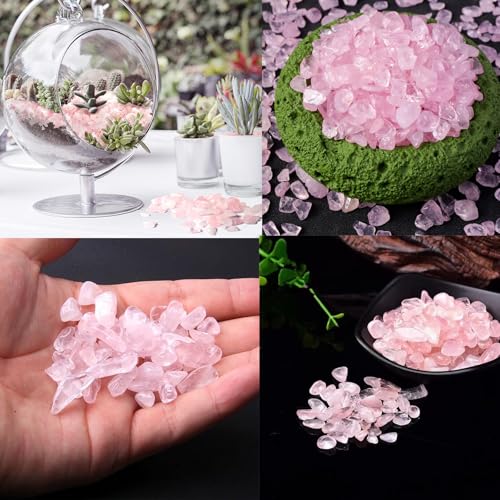 Pebbles Polished Gravel,Natural Polished Stones for Flower Bed Fish Tank Plants 3.5-Oz(Pink) - color: Pink