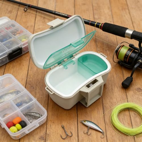 Fishing Bait Container,Insulated Waist Organizer Portable - Insulated Bait Earth Worm Holder | for Boat Kayak Camping Shrimp Aquarium Sports Outdoors Saltwater Freshwater