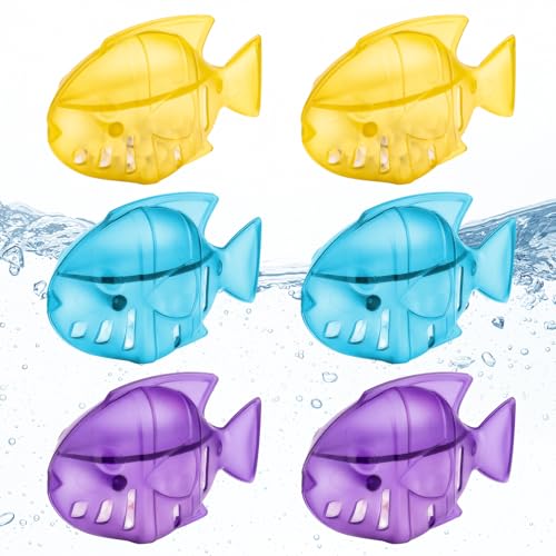 Leemone Humidifier Cleaning Fish for Humidifiers & Fish Tanks, 6 Pack Humidifier Cleaner, Purifies Water, Prevents Hard Water Build Up, Reduces Scale - color: Fish-6p Colorful