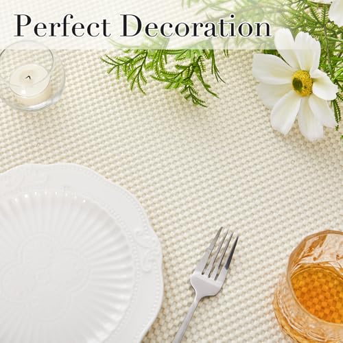 Beautysaid Shelf and Drawer Liner for Kitchen Cabinet, Non Adhesive Non Slip Shelf Paper Thickened for Dresser Pantry Shelve Bathroom Protector Liner Breathable Mat(Cream White Weave,12 in x 10 FT) - color: Creamy White Weave, size: 12"W x 118"L