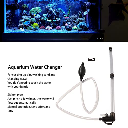 Manual Aquarium Water Changer, Siphon Gravel Vacuum Cleaner for Efficient Water Changing and Sand Cleaning in Home Aquariums, 1 Piece