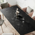 Floral Table Cover Protector Table Craft Mat, 42 x 72 Inch Upgraded 2.0mm Thick, Floral PVC Table Top Protector for Dining Room, Waterproof Black Desk Pad Mat, Easy to Wipe & Cut - size: 72" x 42" (Rectangular)